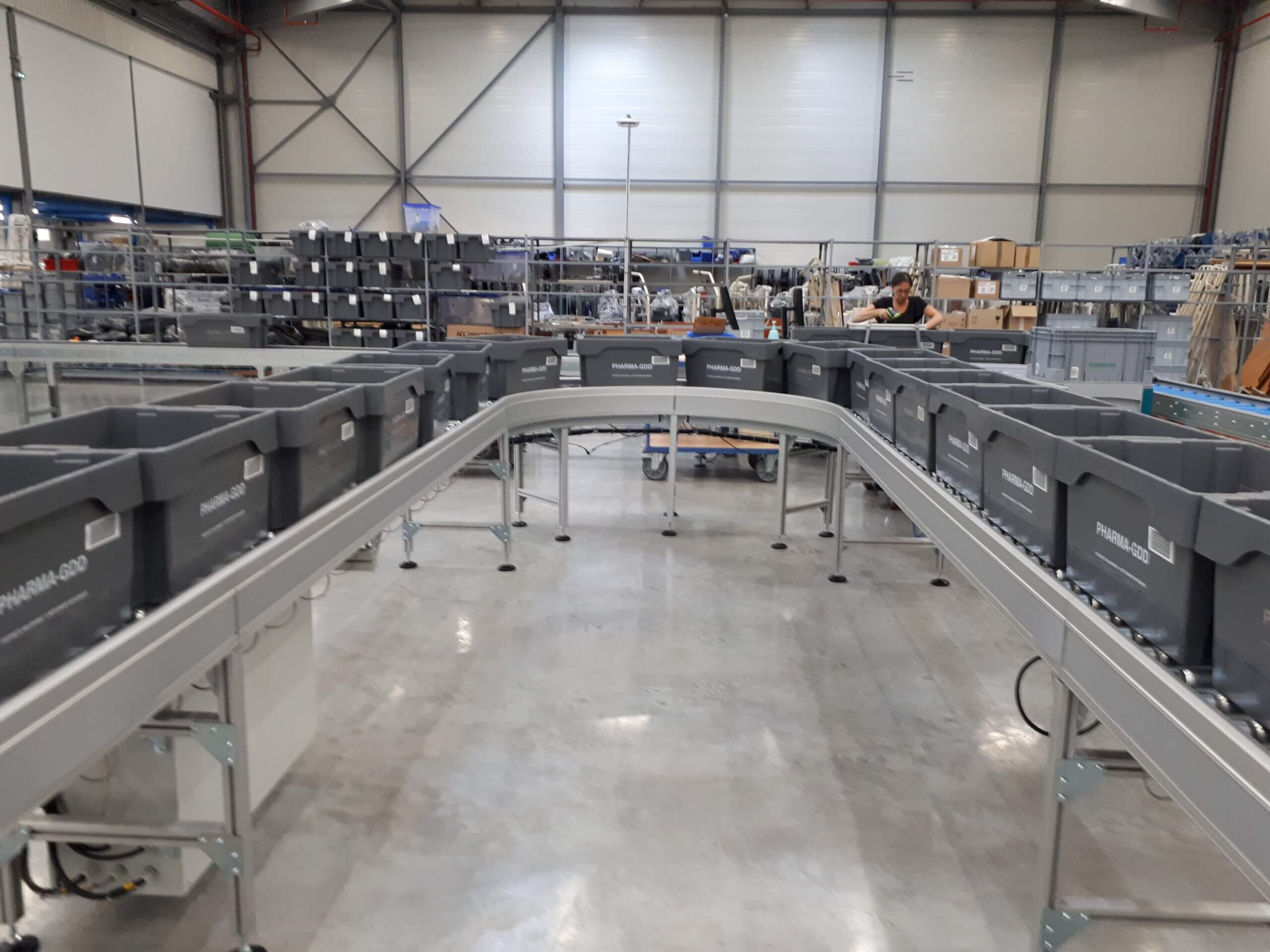 Convoyeur à rouleaux accumulateur