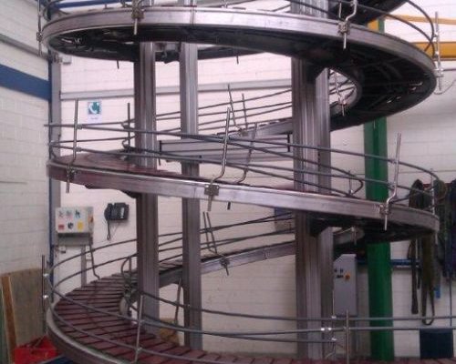 convoyeur modulaire spirale