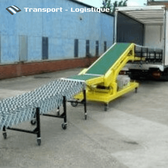 Convoyeur télescopique pour déchargement de camion